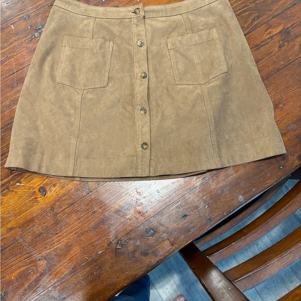 Abercrombie & Fitch Tan A-line Mini Skirt Casual